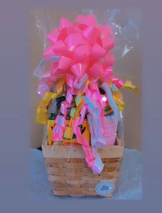 Pink Crayola gift basket